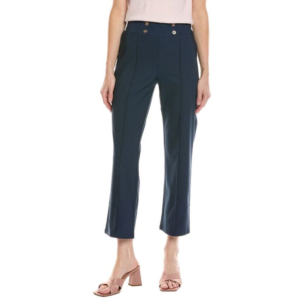 Stella Parker Womens Flora Crop Pant, Navy